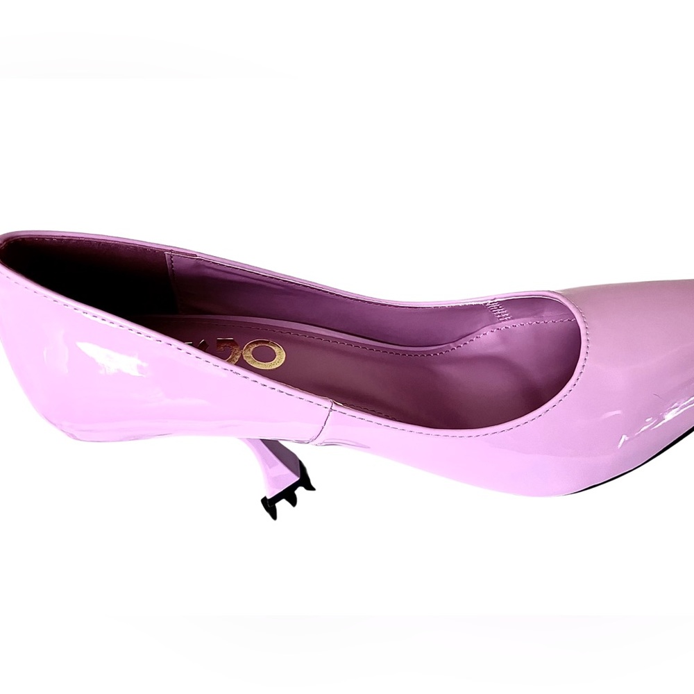 Pink Lilac Patent Court Kitten Heels | Pointed Toe | UK 5 | BNIB - Picture 6 of 17